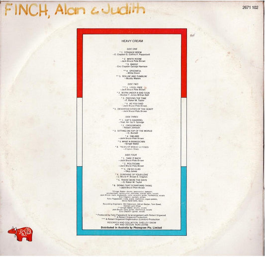 Cream – Heavy Cream (2 x Vinyl, LP, Compilation, Stereo)