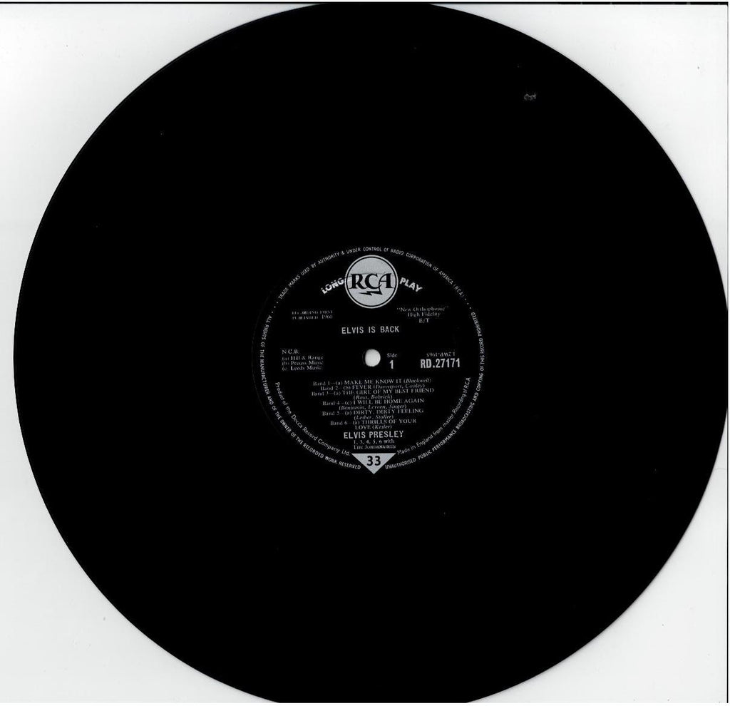 Elvis Presley – Elvis Is Back (Vinyl, LP, Album, Mono, Gatefold sleeve)