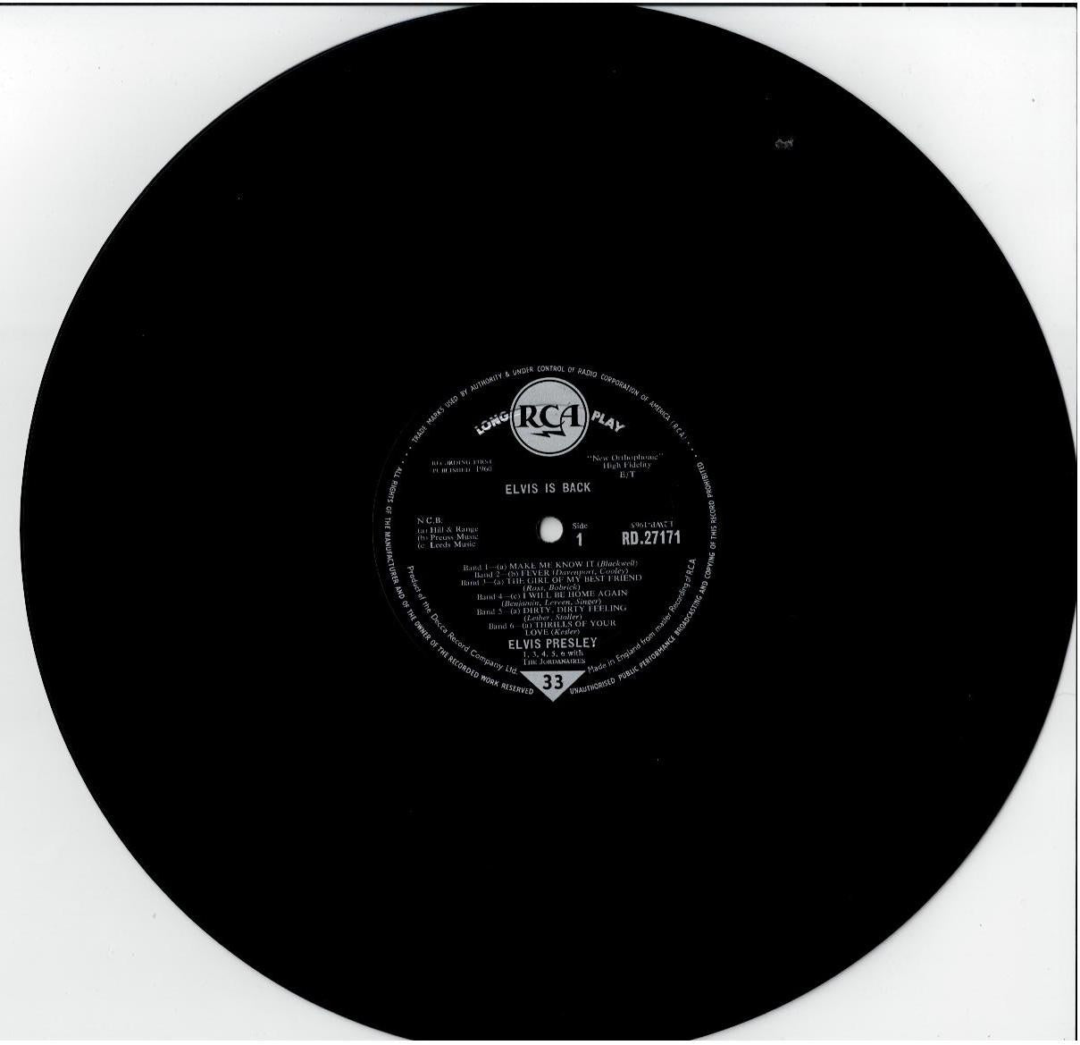 Elvis Presley – Elvis Is Back (Vinyl, LP, Album, Mono, Gatefold sleeve)