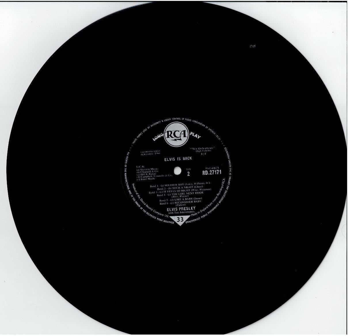 Elvis Presley – Elvis Is Back (Vinyl, LP, Album, Mono, Gatefold