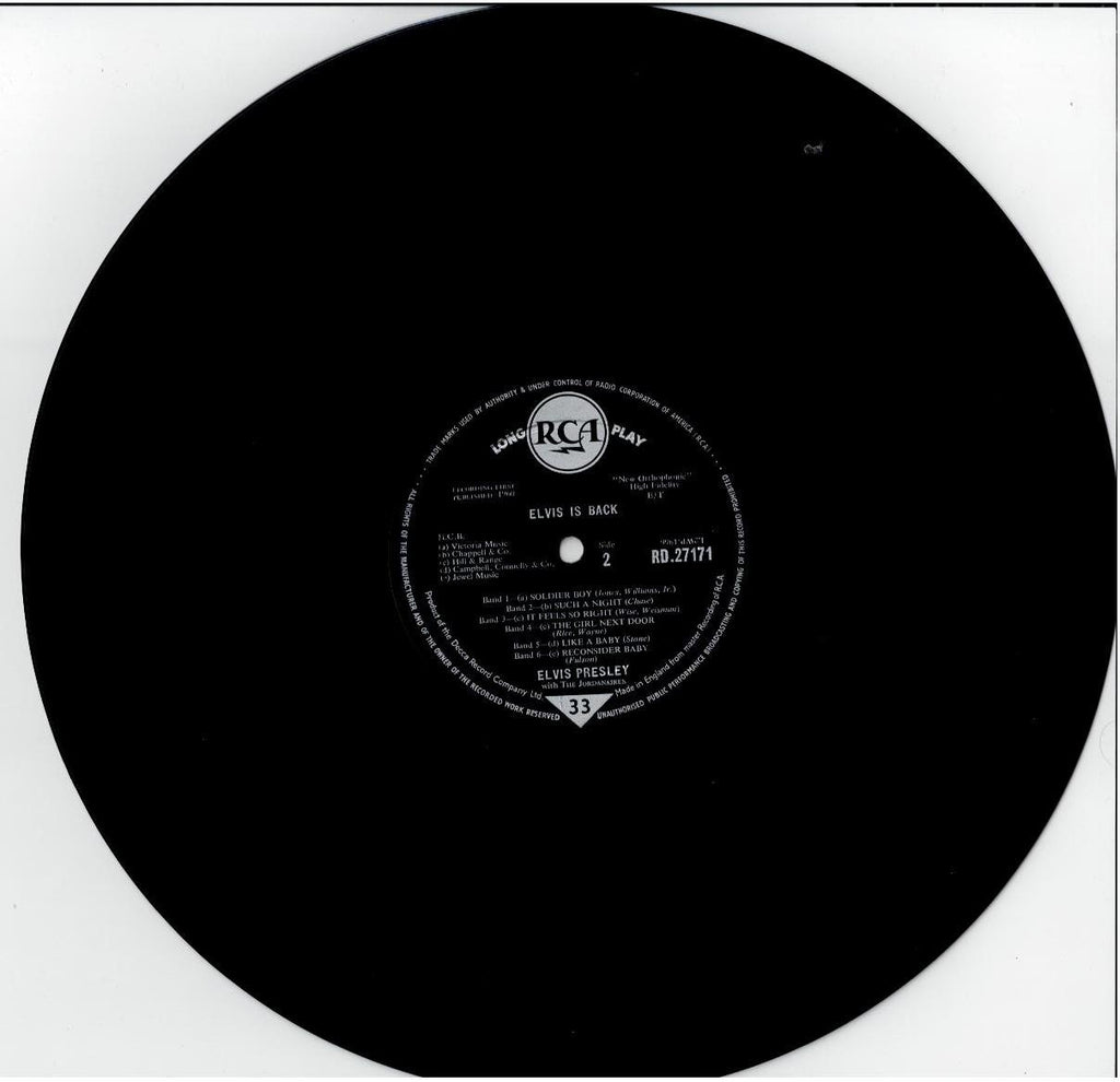 Elvis Presley – Elvis Is Back (Vinyl, LP, Album, Mono, Gatefold sleeve)