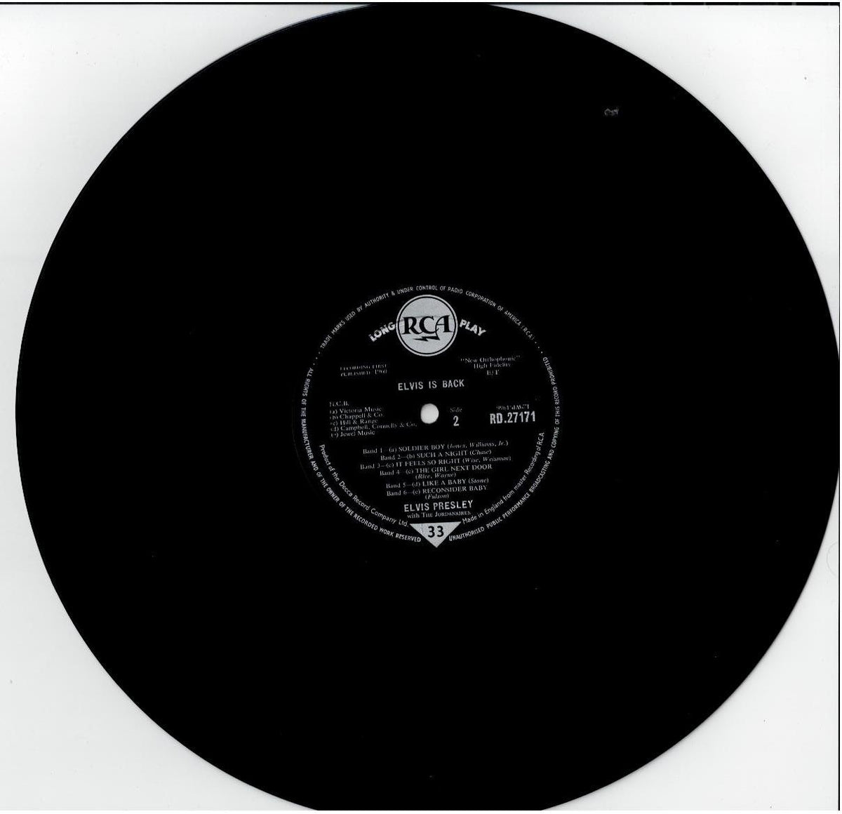 Elvis Presley – Elvis Is Back (Vinyl, LP, Album, Mono, Gatefold sleeve)