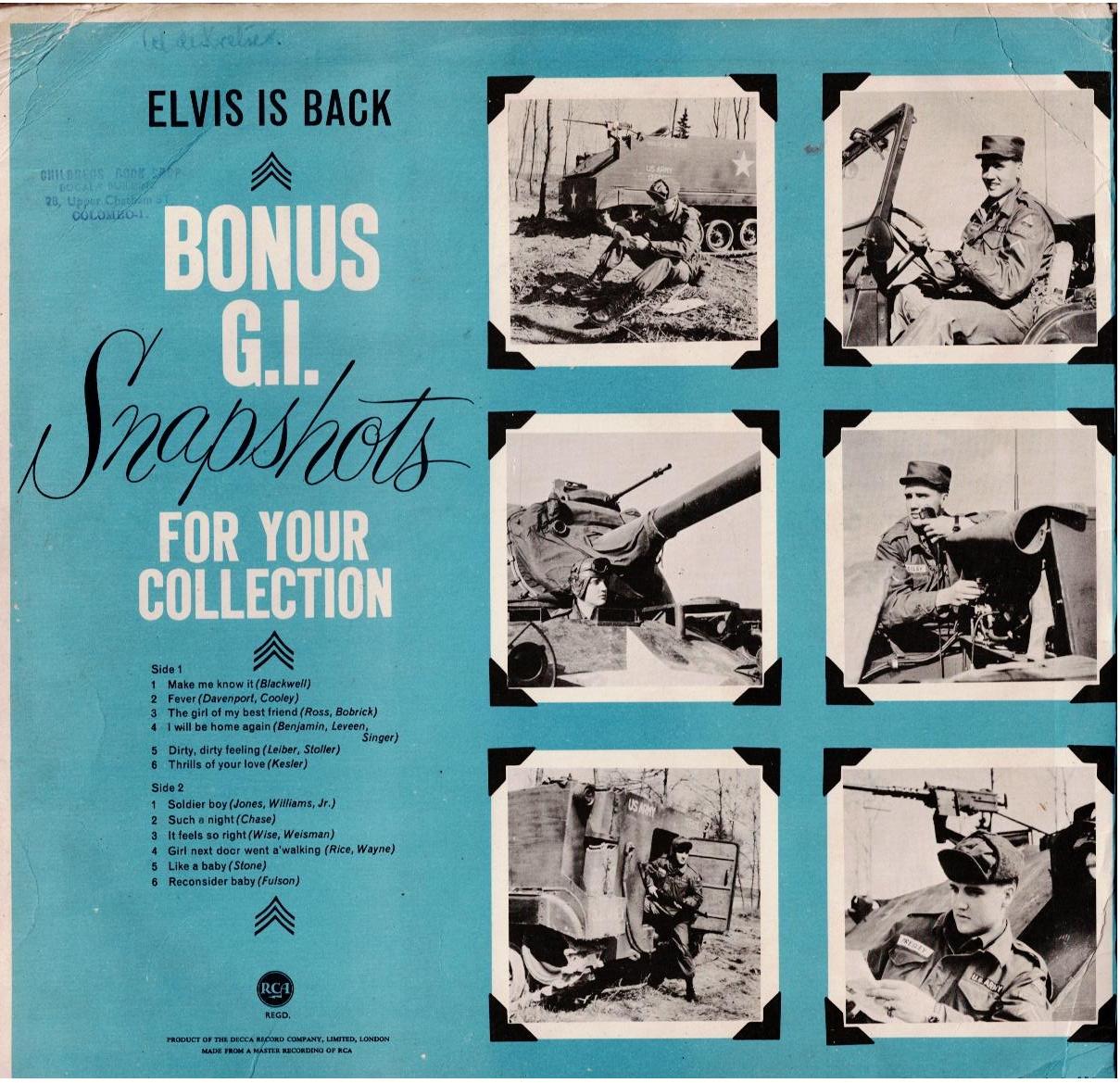 Elvis Presley – Elvis Is Back (Vinyl, LP, Album, Mono, Gatefold