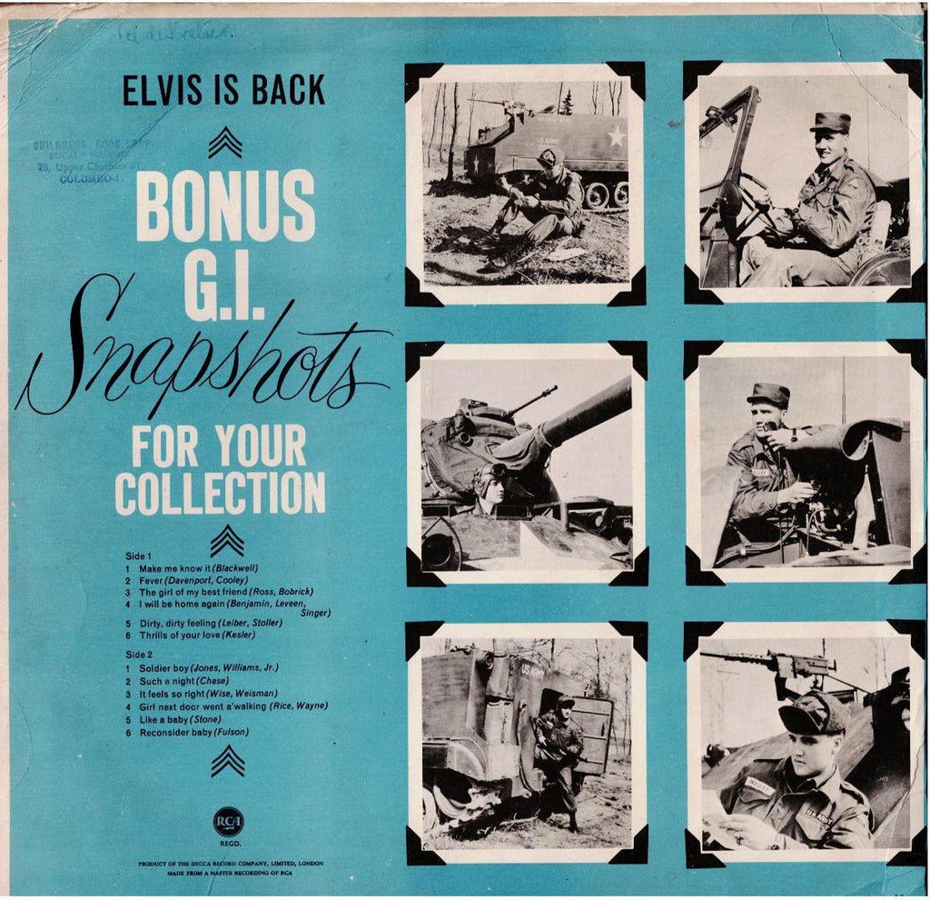 Elvis Presley – Elvis Is Back (Vinyl, LP, Album, Mono, Gatefold sleeve)