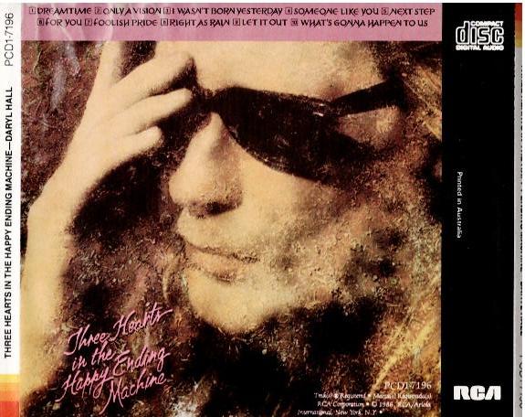 Daryl Hall – Three Hearts In The Happy Ending Machine (CD, Album)