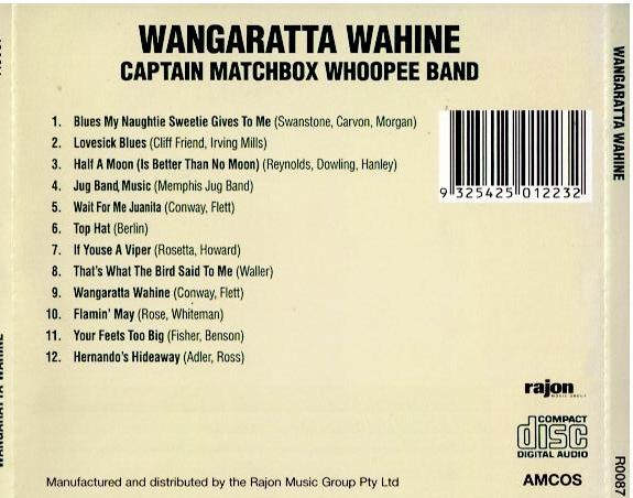 Captain Matchbox Whoopee Band – Wangaratta Wahine (CD, Reissue)