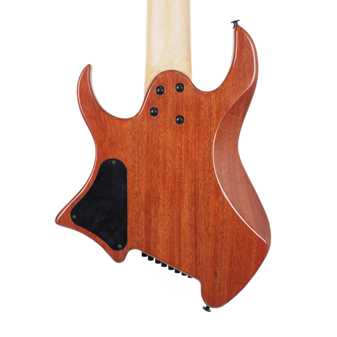 Artist Headless 8-String Multiscale Single Pickup Electric Guitar in Natural Finish