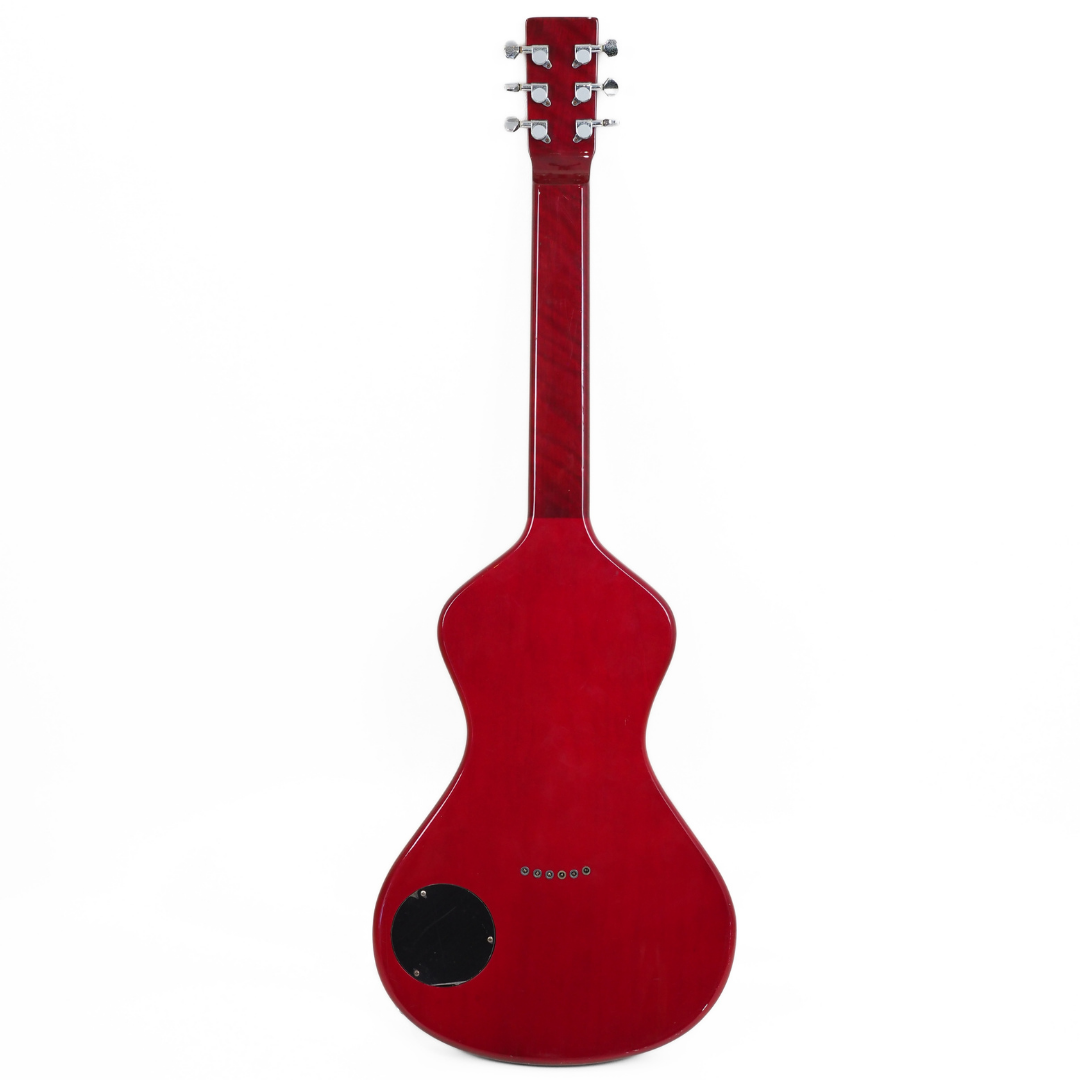 Martinez 6-String Electric Lap Steel/Slide Guitar in Transparent Red Gloss