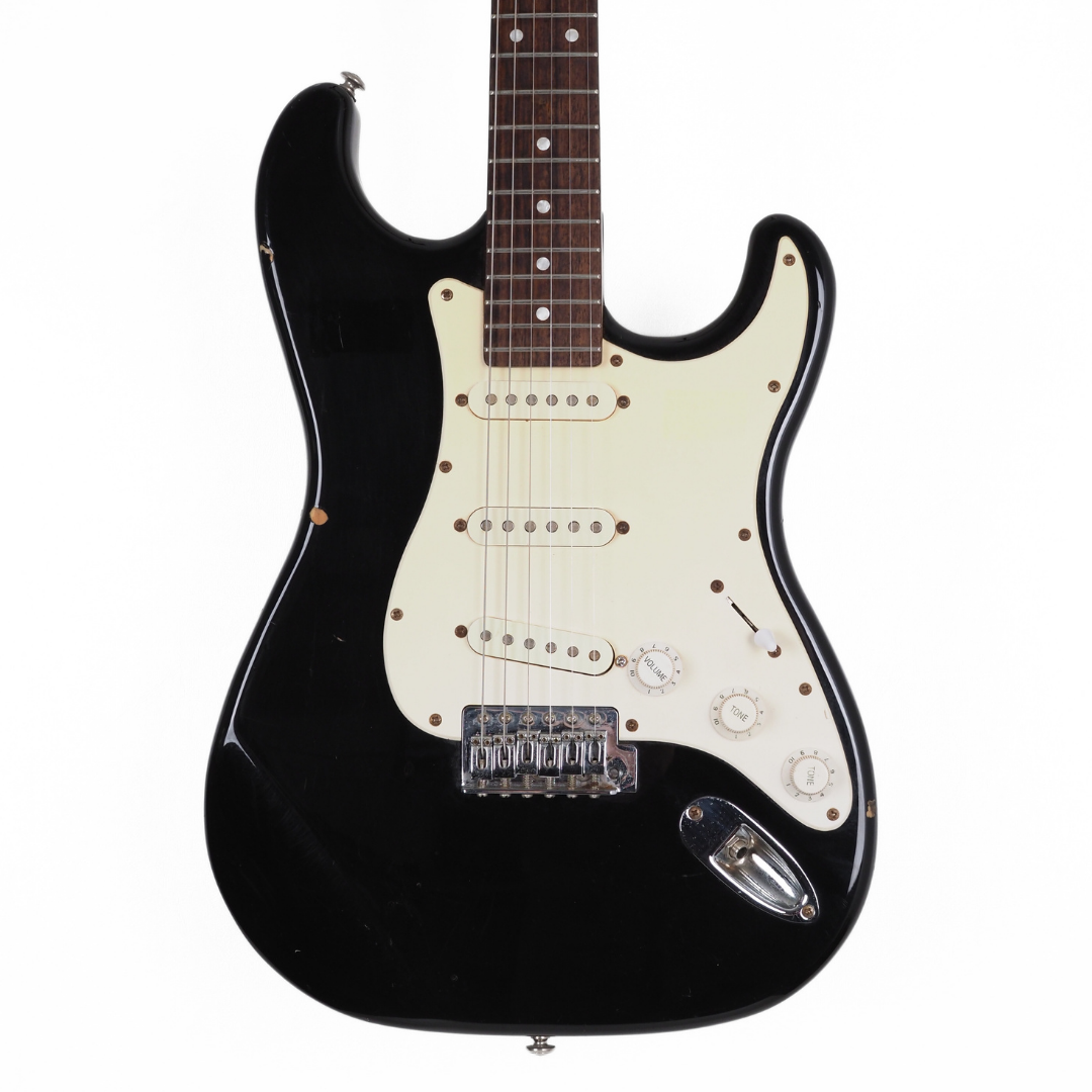Casino Stage Series Stratocaster-Style Electric Guitar in Black