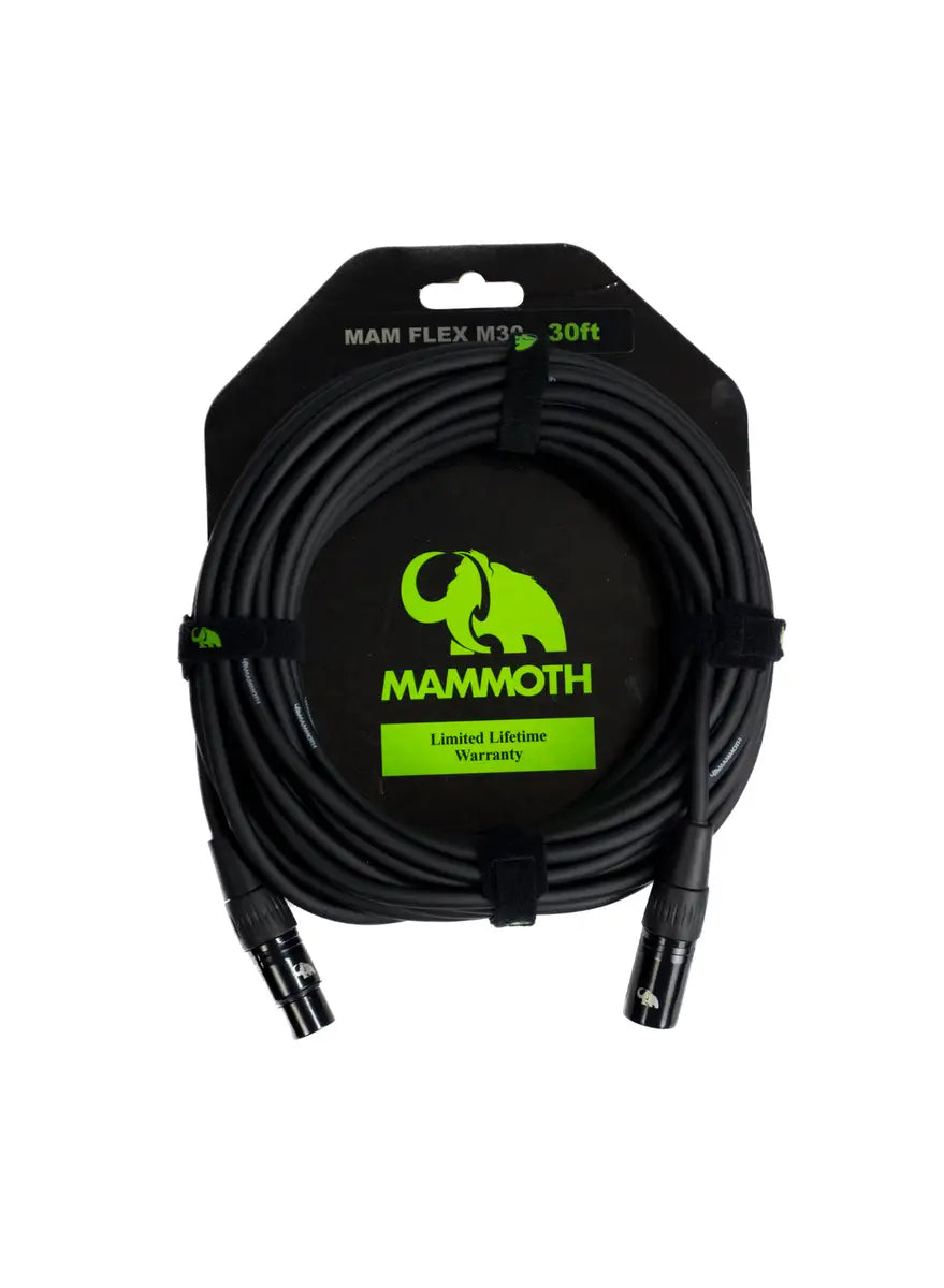 Mammoth Mam Flex XLR to XLR Microphone Cable (Assorted Sizes)