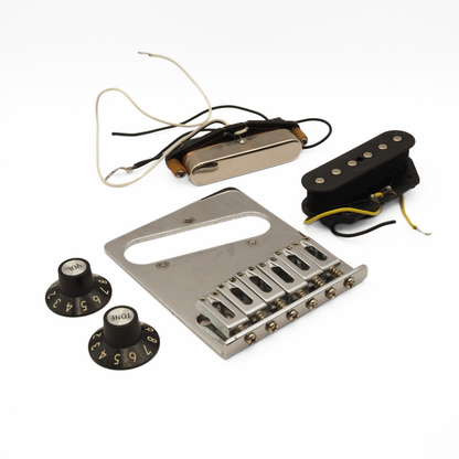Fender Telecaster Pickup Set with Bridge Assembly and Control Knobs