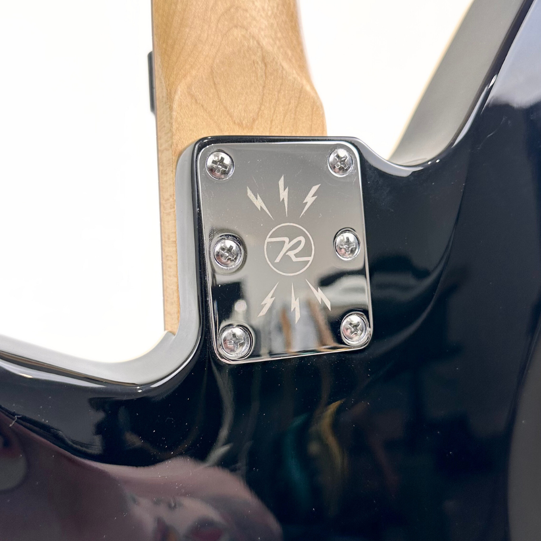 Reverend Descent W Bairtone Electric Guitar in Midnight Black