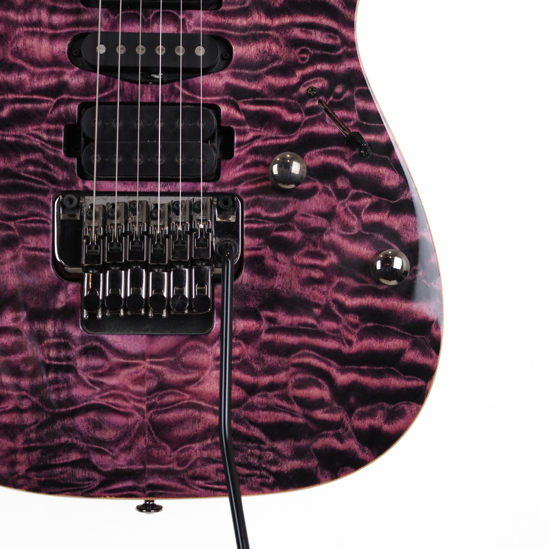 2011 Ibanez RG870QMZ Premium Electric Guitar in High-Voltage Violet