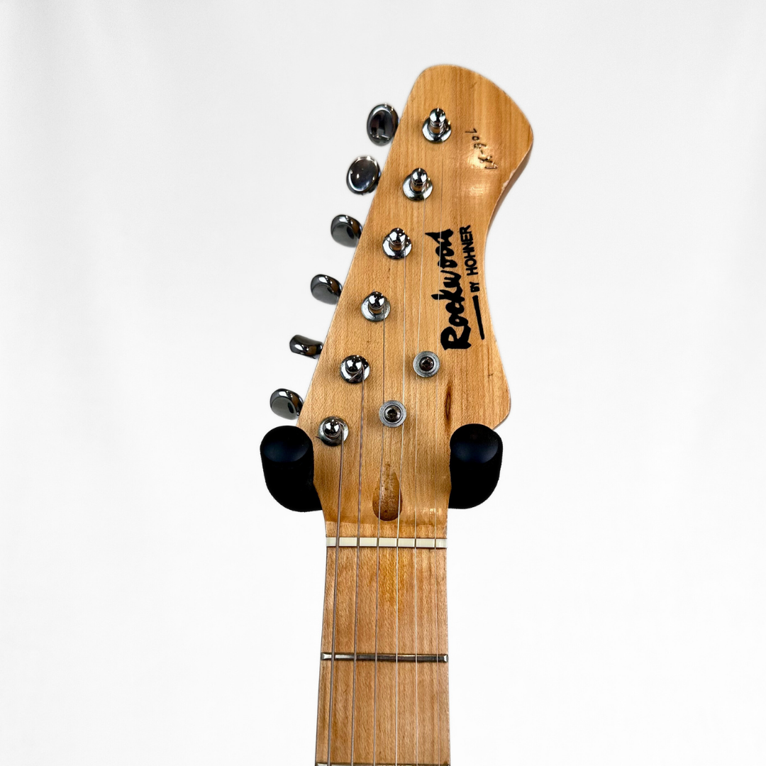 Rockwood by Hohner LX-90L Stratocaster-Style Electric Guitar in Gloss Black