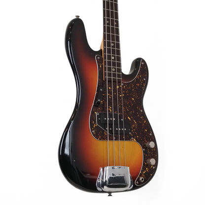 Vintage Riviera Precision-Style Electric Bass Guitar in Sunburst