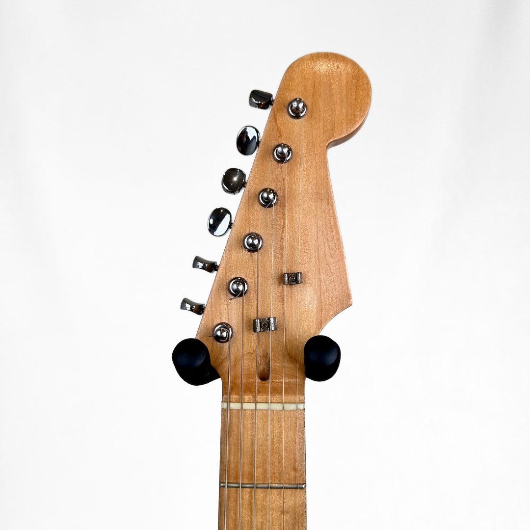 Unbranded Stratocaster-Style Electric Guitar in Wine Red