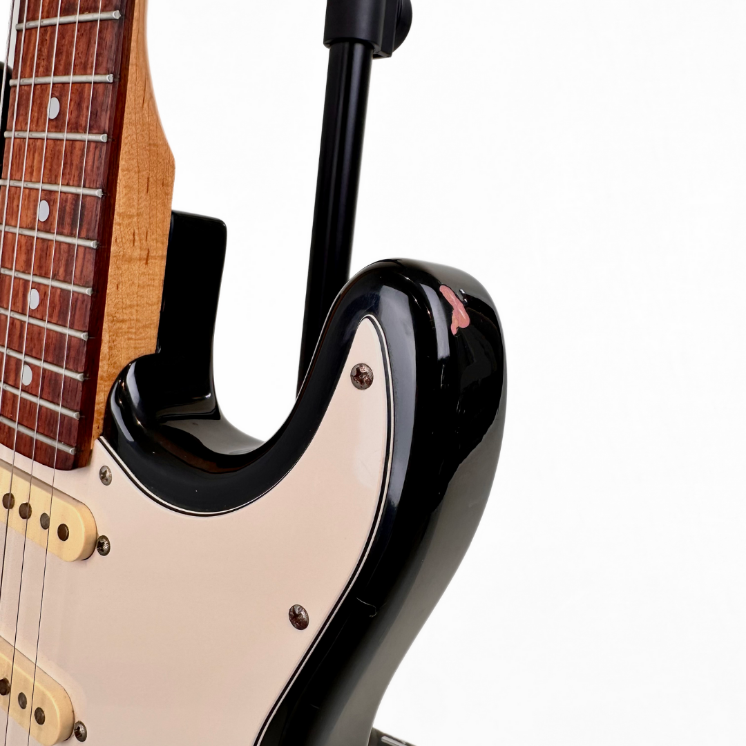 Aria STG Series Stratocaster-Style Electric Guitar in Black