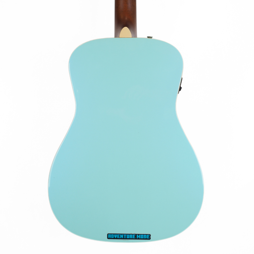 2018 Fender Malibu Parlour-Sized Acoustic Electric Guitar in Aqua Splash