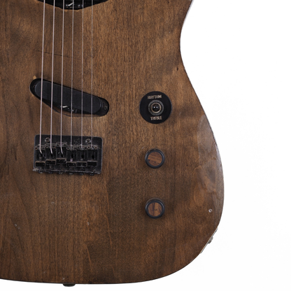 Fernandes TEJ-style Telecaster Electric Guitar with Custom Brown Natural Finish