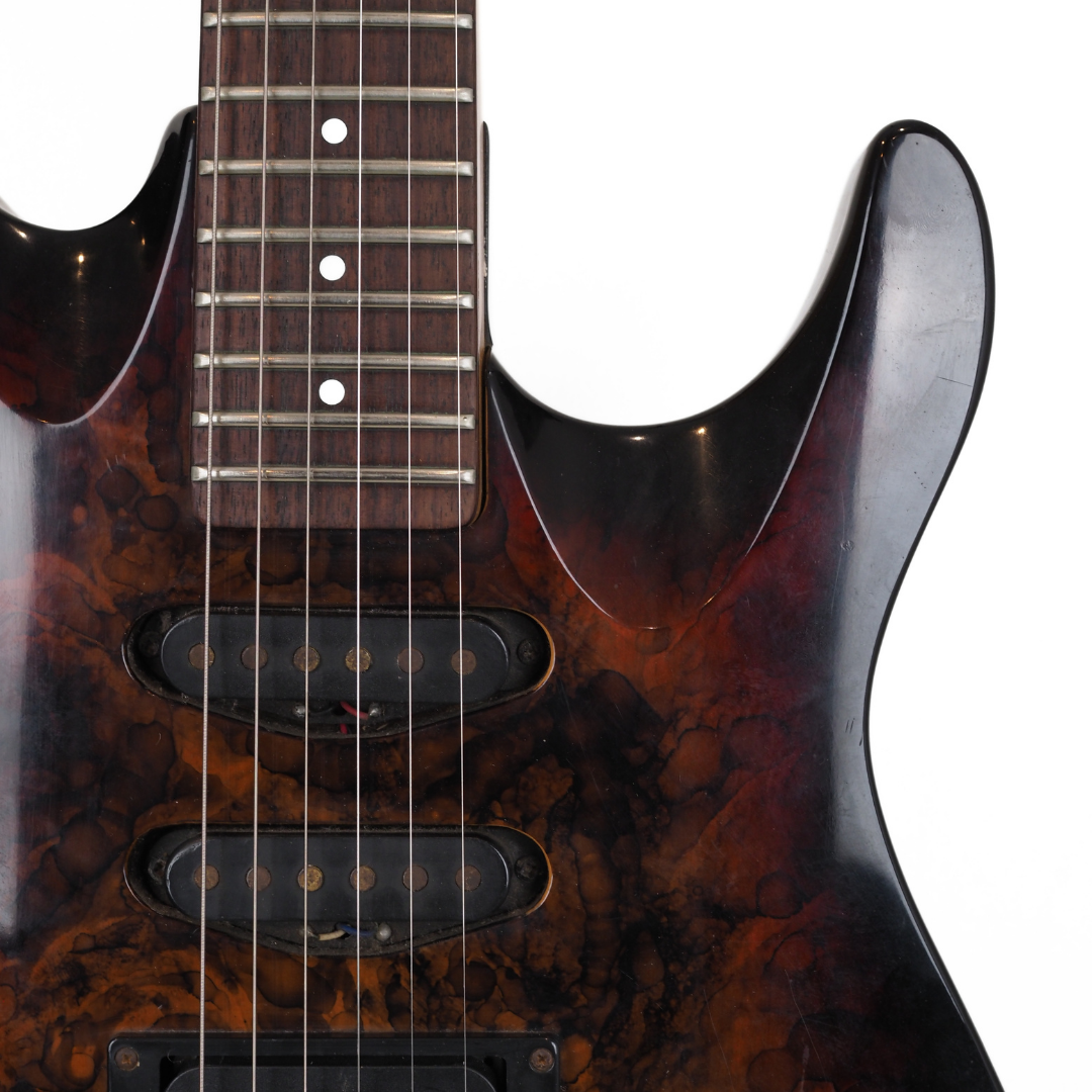 Washburn KC-40V KC Series Electric Guitar in Transparent Brown Burst