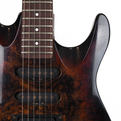 Washburn KC-40V KC Series Electric Guitar in Transparent Brown Burst