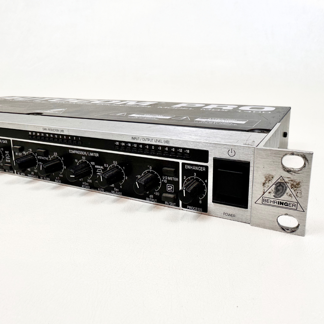 Behringer MDX1400 Autocom Pro Interactive Reference-Class 2-Channel Expander/Gate/Compressor/Enhancer Rack Mounted Unit