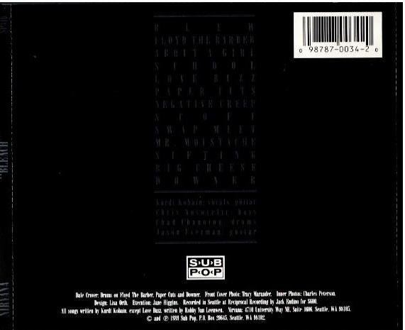 Nirvana – Bleach (CD, Album, Reissue)
