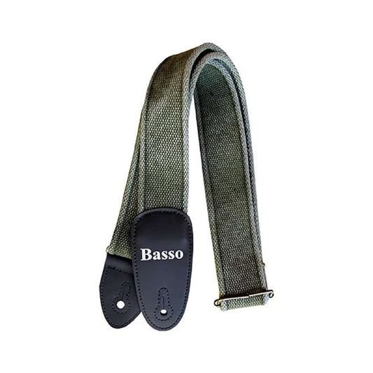 Basso EX02 Cotton Olive Guitar Strap