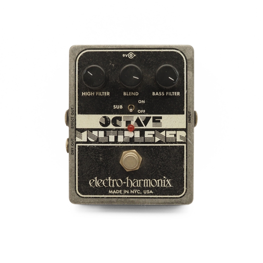 Electro-Harmonix Octave Multiplexer Analog Octave Divider Effects Pedal