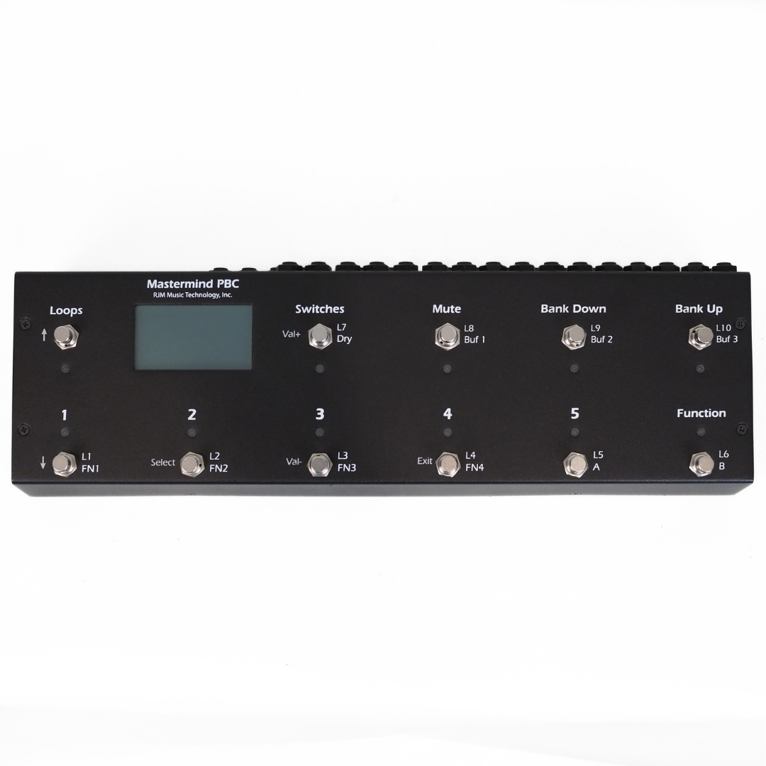 RJM Music Technology Mastermind PBC Programmable Footswitch & MIDI Controller