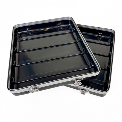 Unbranded U10 10RU Rack Mount Flight Case with Removable Lids and Wheels