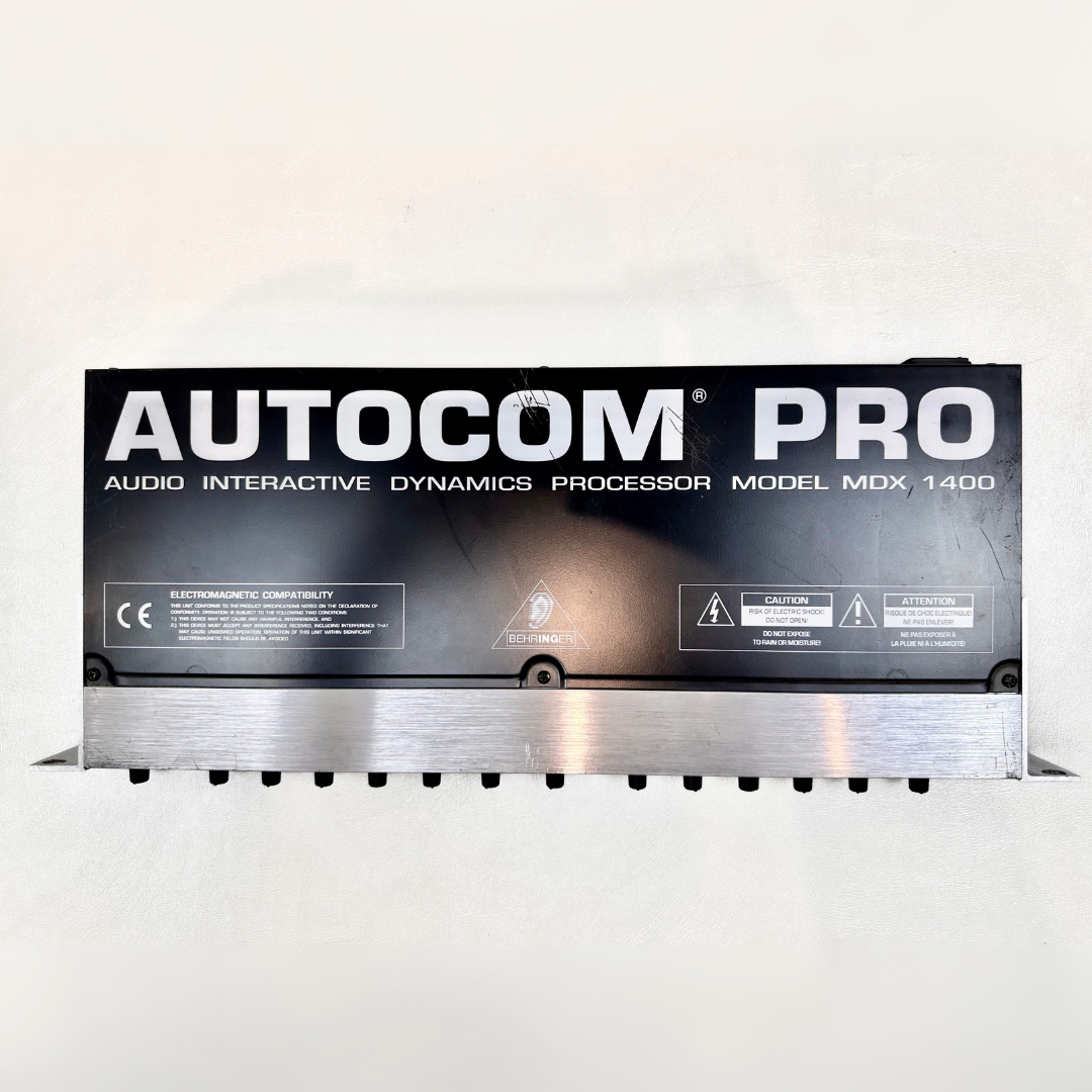 Behringer MDX1400 Autocom Pro Interactive Reference-Class 2-Channel Expander/Gate/Compressor/Enhancer Rack Mounted Unit