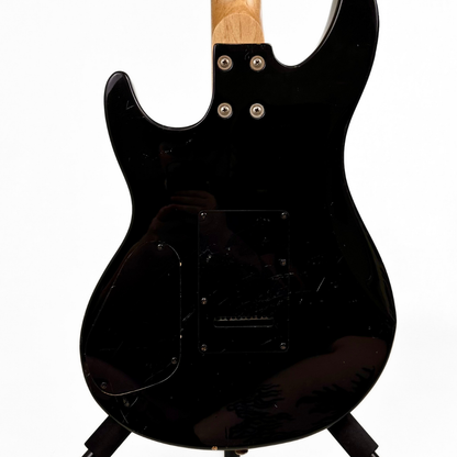 Ashton Stratocaster-Style Electric Guitar with In-Built Tuner in Gloss Black