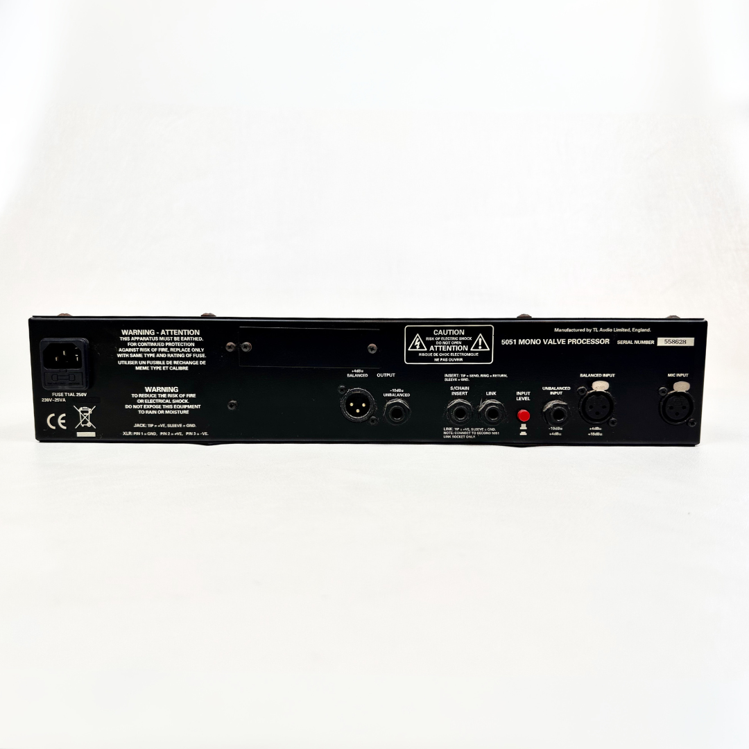TL Audio 5051 Ivory 2 Series Mono Valve Processor Single-Channel Analogue Channel Strip Rack Mounted Unit