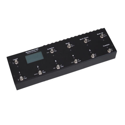 RJM Music Technology Mastermind PBC Programmable Footswitch & MIDI Controller