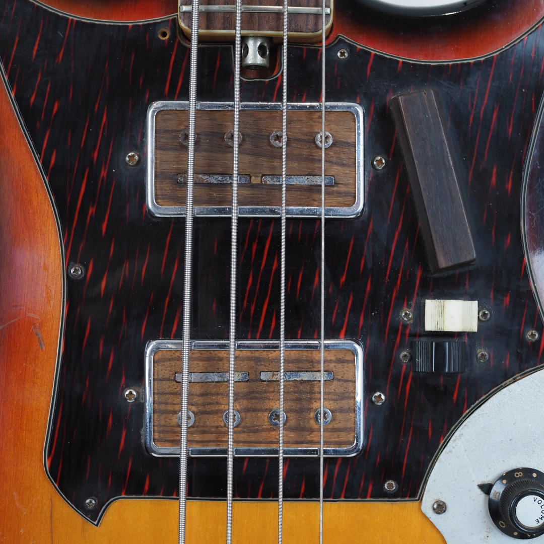 1960s Tempo Japanese Double Cutaway Bass Guitar