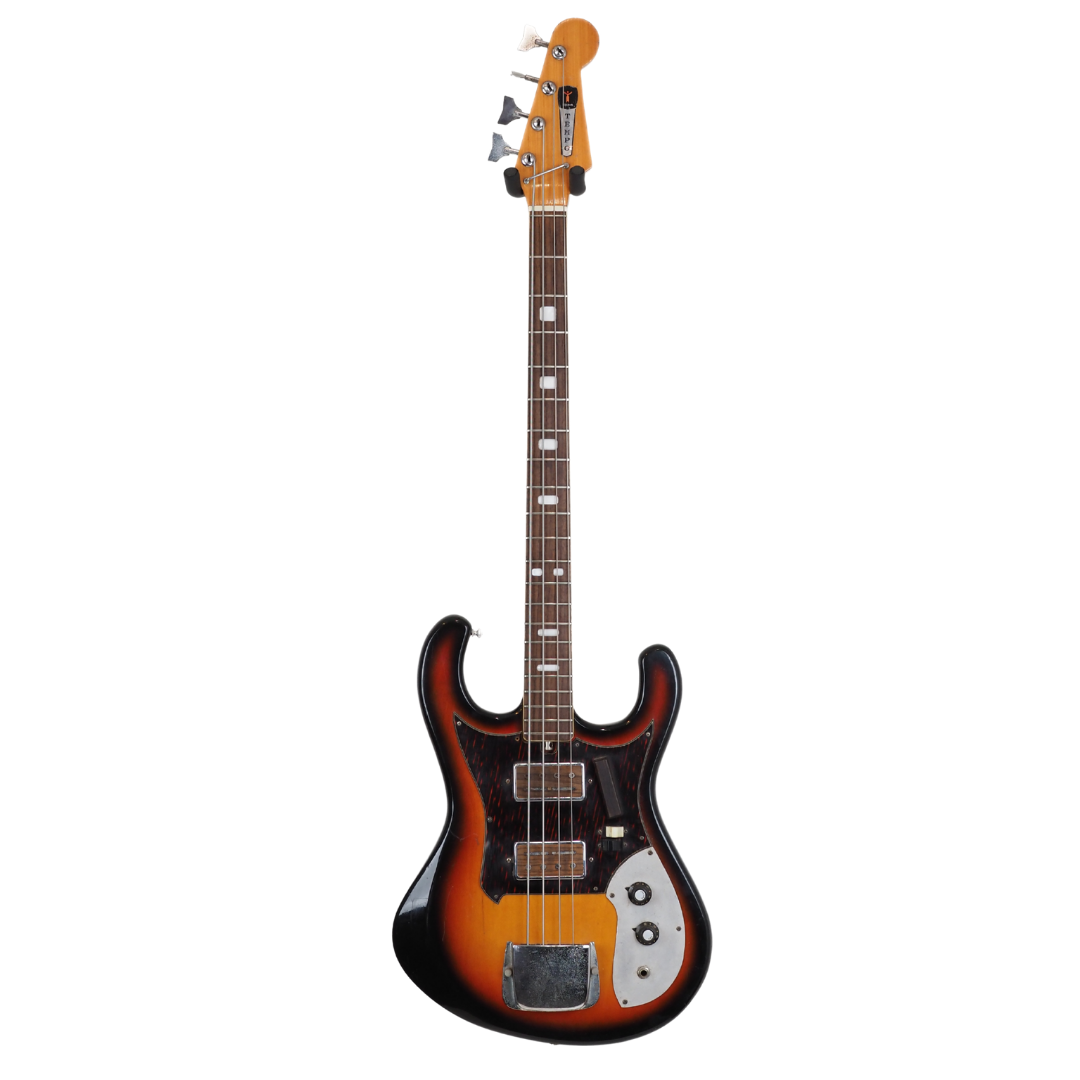 1960s Tempo Japanese Double Cutaway Bass Guitar