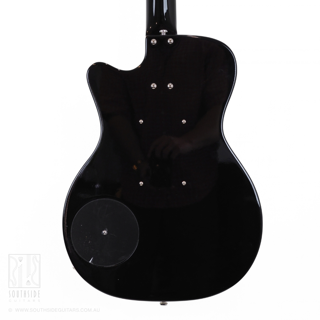 Danelectro '56 Single Cut Short Scale Electric Bass Guitar in Black Gloss