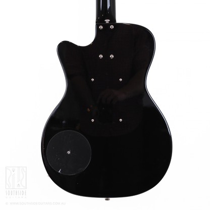 Danelectro '56 Single Cut Short Scale Electric Bass Guitar in Black Gloss