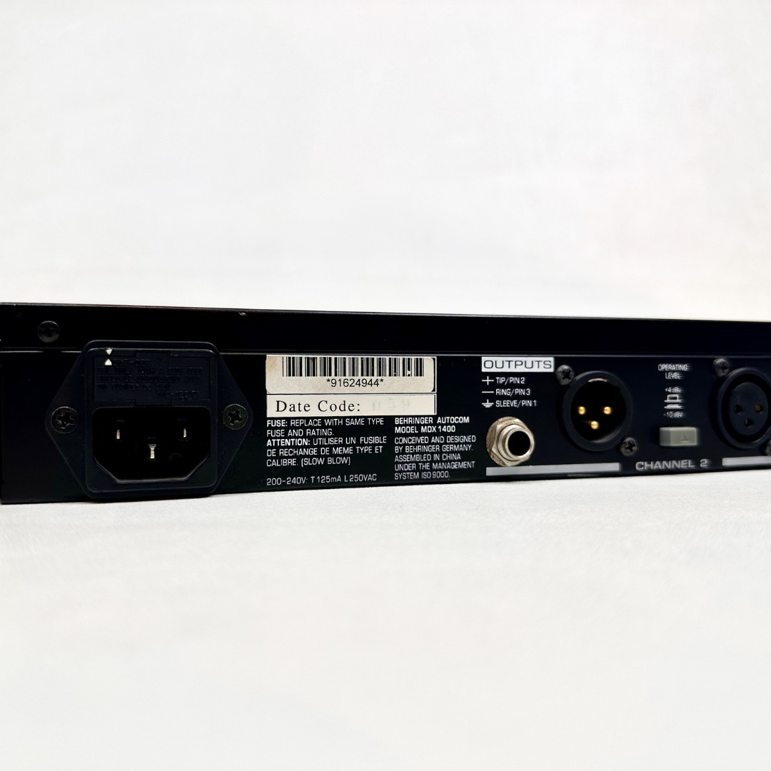 Behringer Autocom Pro MDX1400 Compressor & Limiter Rack Mounted Unit