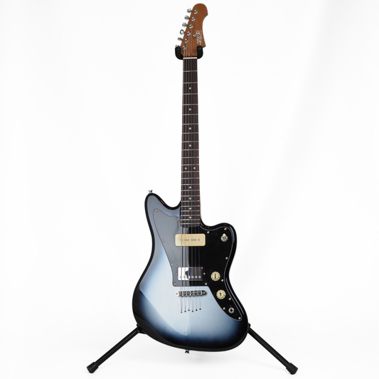 JET JJ-350B Offset Baritone Electric Guitar in Moonburst