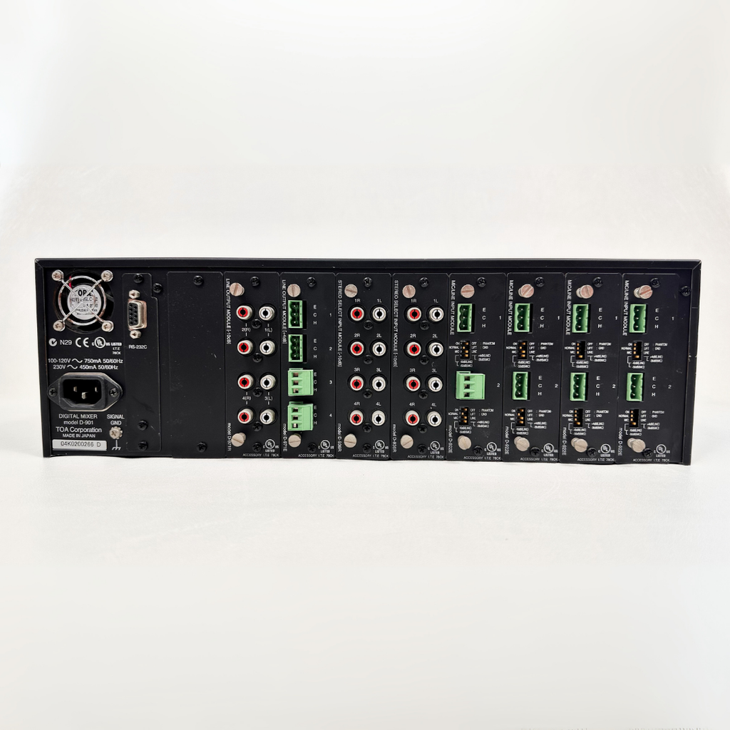 TOA D-901 Digital Mixer Rack Mounted Unit