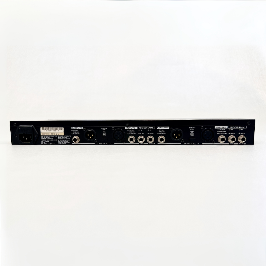 Behringer MDX1400 Autocom Pro Interactive Reference-Class 2-Channel Expander/Gate/Compressor/Enhancer Rack Mounted Unit