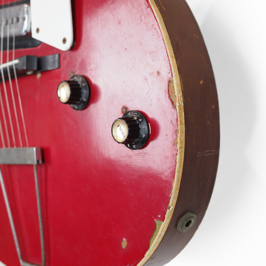 1970s Maton Apollo 505 Hollowbody Electric Guitar in Red