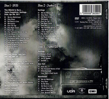 Motörhead – The Wörld Is Ours - Vol 1 (Everywhere Further Than Everyplace Else) (	 DVD, DVD-Video, Multichannel, NTSC 2 x CD, Album All Media, Digipak, O-Card)