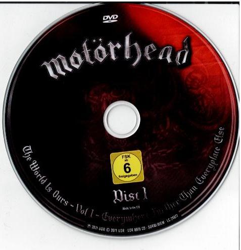 Motörhead – The Wörld Is Ours - Vol 1 (Everywhere Further Than Everyplace Else) (	 DVD, DVD-Video, Multichannel, NTSC 2 x CD, Album All Media, Digipak, O-Card)