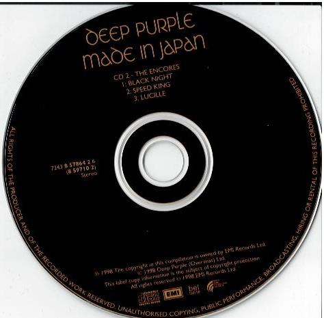 Deep Purple – Made In Japan (2 x CD, Album, Reissue, Remastered)