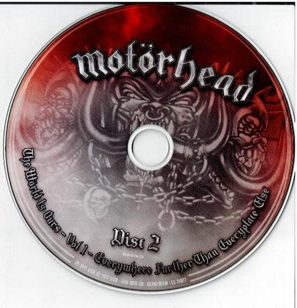 Motörhead – The Wörld Is Ours - Vol 1 (Everywhere Further Than Everyplace Else) (	 DVD, DVD-Video, Multichannel, NTSC 2 x CD, Album All Media, Digipak, O-Card)