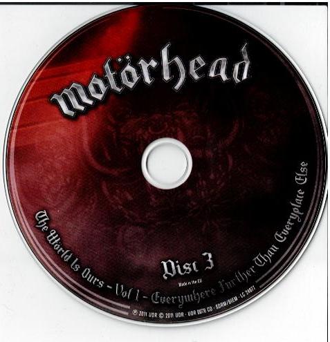 Motörhead – The Wörld Is Ours - Vol 1 (Everywhere Further Than Everyplace Else) (	 DVD, DVD-Video, Multichannel, NTSC 2 x CD, Album All Media, Digipak, O-Card)