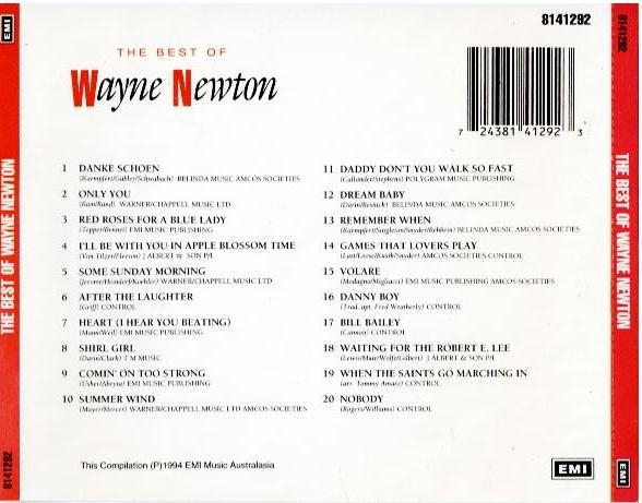 Wayne Newton – The Best Of Wayne Newton: 20 Original Tracks (CD, Compilation)